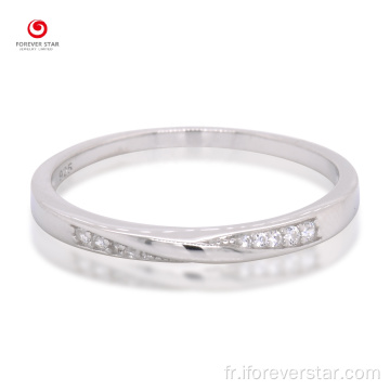 Bague en argent sterling à la mode 925 pour femme